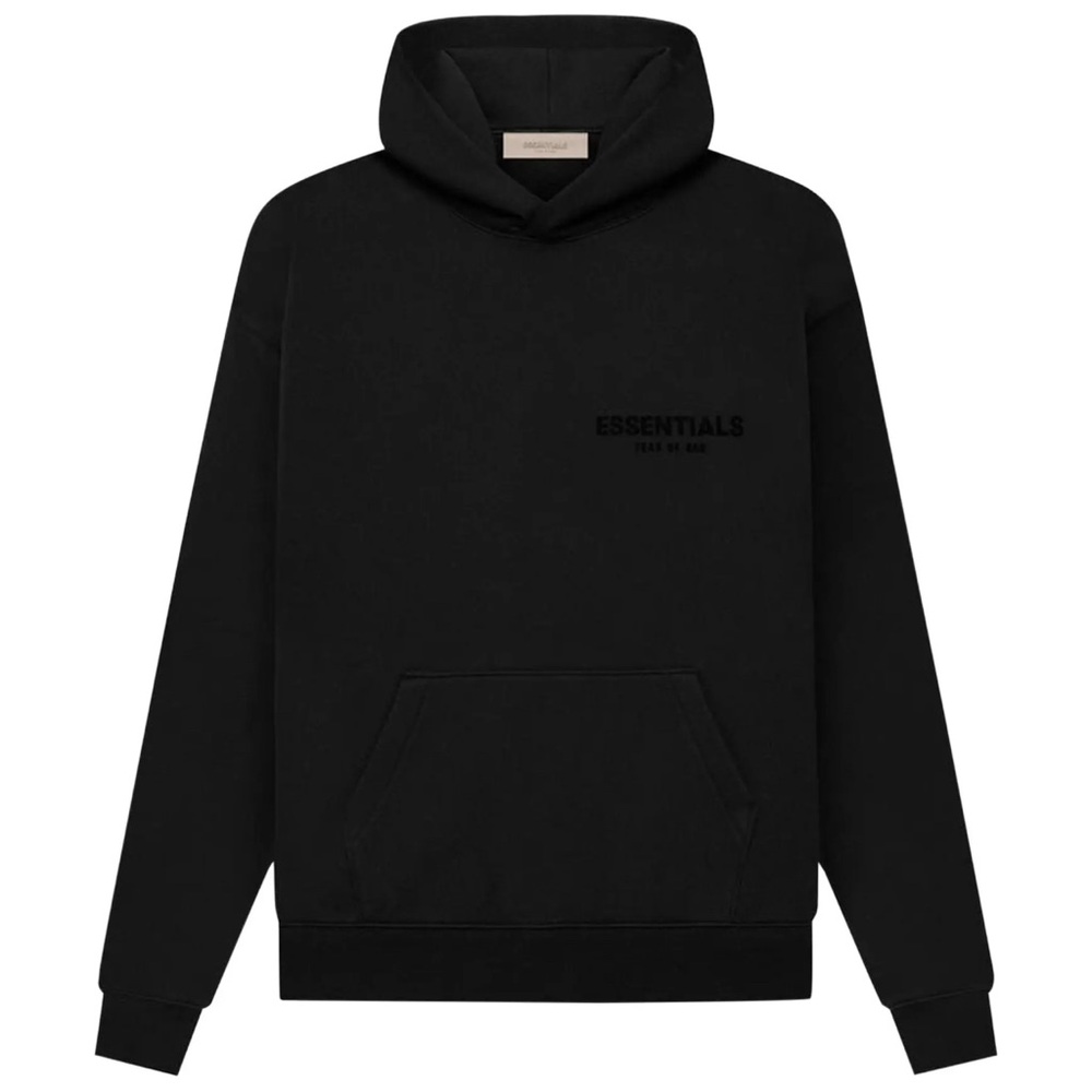 Essentials Fear of GOD - Stretch Limo Black Hoodie NWT Medium